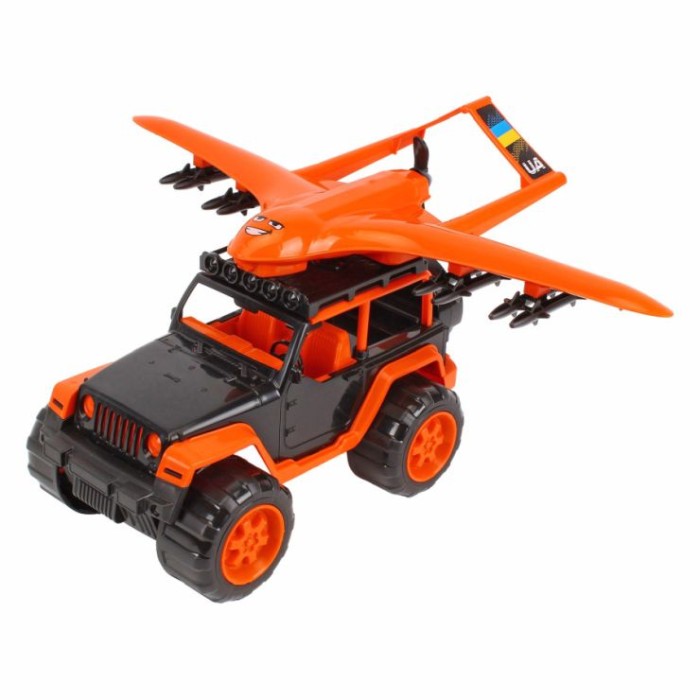 Набір транспорту з 2 предметів: позашляховика 28х16х15 см та літака 42,2х24 см, ТМ Технок