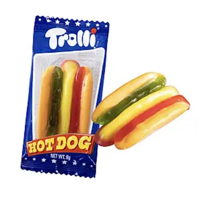 Цукерка «Hot Dog» мармеладна 9 г, ТМ Trolli