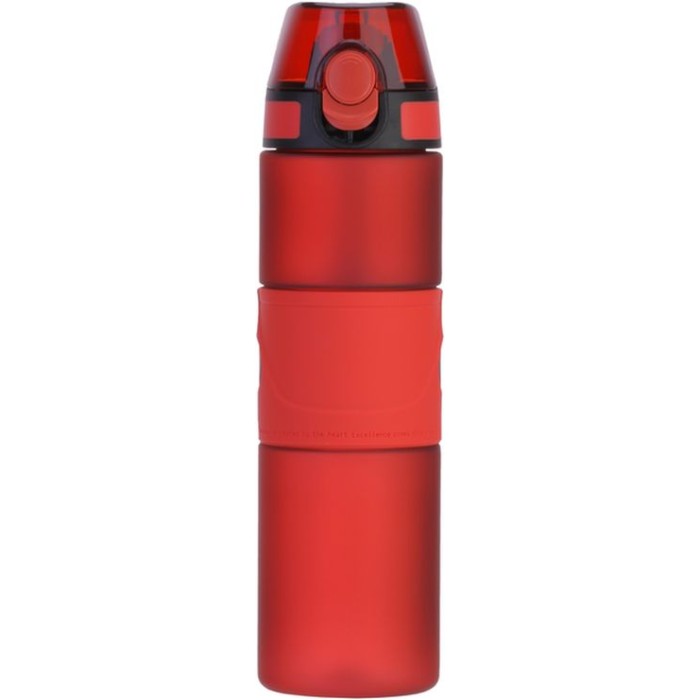 Пляшка для води, Optima, Stripe, 750 мл, червона, без принту