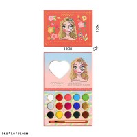 Аквагрим: палітра з пензликом, у коробці 14х1х15 см