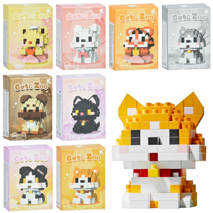 Конструктор «Тварина» від 112 деталей, в асортименті, у коробці 8х11х4 см