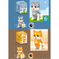 Котик 17 см музичний зі світлом та рухомими деталями, на батарейці, в асортименті, у коробці 12,5х17,5х12,5 см.