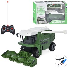 Комбайн 26 см р/к на акумуляторі зі світлом, USB та гумовими колесами, в асортименті, у коробці 31,5х21х13 см