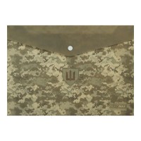 Папка-конверт «MILITARY» А4 на кнопці, зелена, TM Buromax