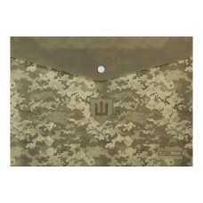 Папка-конверт «MILITARY» А4 на кнопці, зелена, TM Buromax