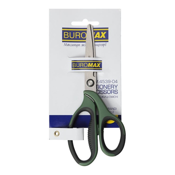 Ножиці «MORANDI STYLE» офісні 18 см, зелені, ТМ Buromax