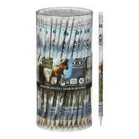 Олівець графітний «DINO» з гумкою HB, у тубі, ТМ Zibi