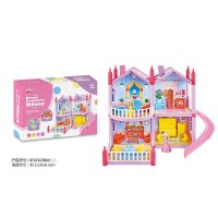 Ляльковий будиночок з меблями та аксесуарами, у коробці 47х31х38 см