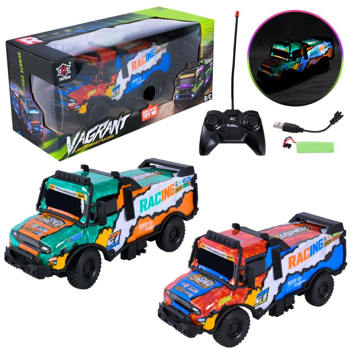 Машина р/к на акумуляторі зі світлом, в асортименті, у коробці 31х12х14 см