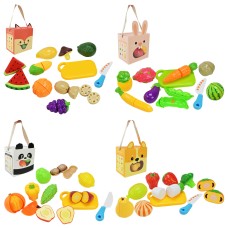 Набір продуктів на липучці з дошкою та ножем, в асортименті, у коробці 14х10х14 см