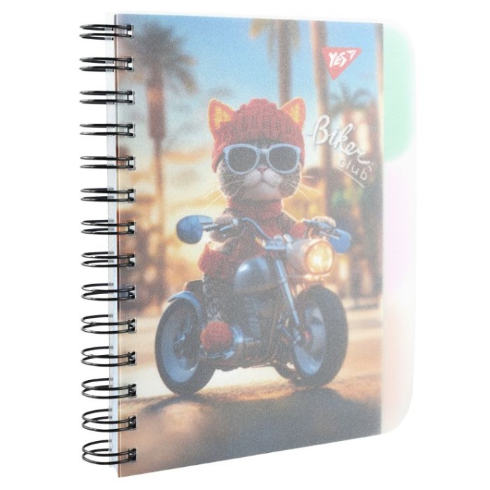 Зошит з роздільниками «Creative animals» В6 на 144 аркуші у клітинку на спіралі збоку з пластиковою обкладинкою, ТМ YES