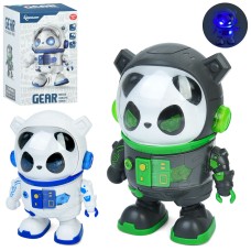 Робот «Панда» 18 см музичний зі світлом та рухомими деталями. танцює, на батарейці, в асортименті, у коробці 12х19х12 см