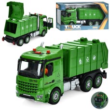 Сміттєвоз 31 см інерційний зі звуком, світлом та рухомими деталями, на батарейці, у коробці 37х19,5х12 см