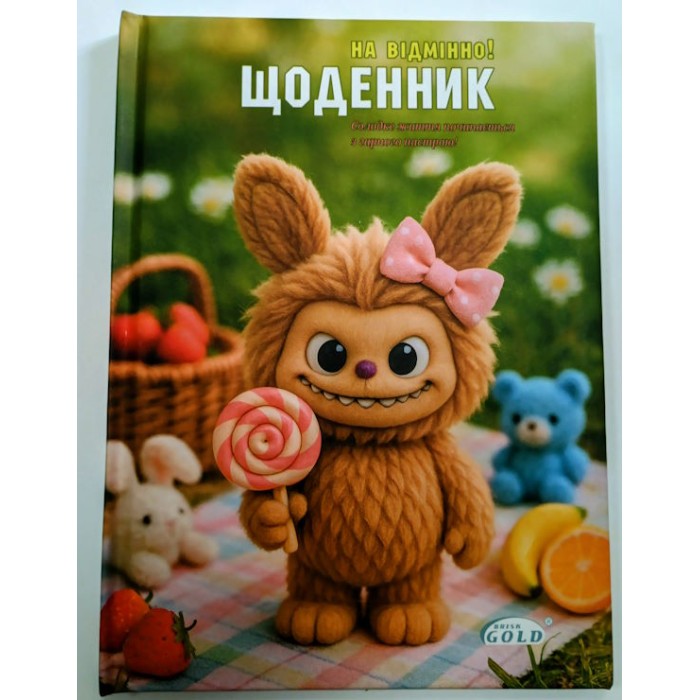Щоденник «Монстрики без правил» А5 на 48 аркушів, №72055, ТМ Gold Brisk