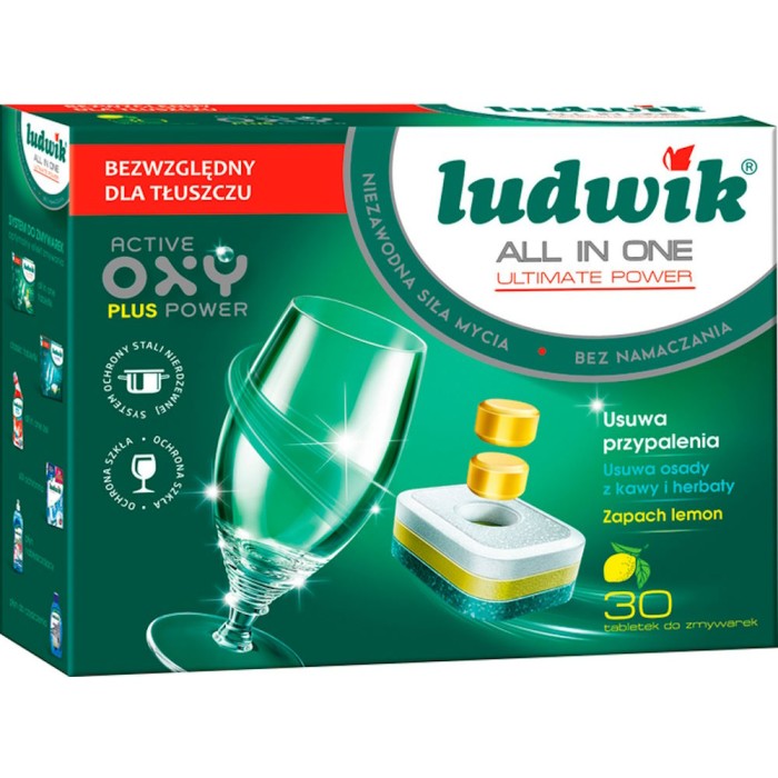 Таблетки для миття посуду «Людовік Profi» 30 шт в упаковці