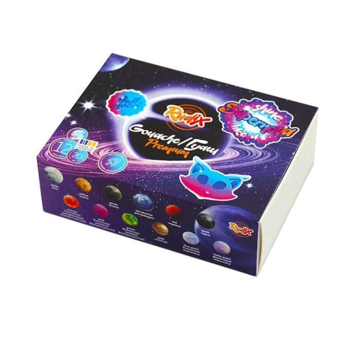 Фарби гуашеві 12 кольорів по 20 мл, RUDIX