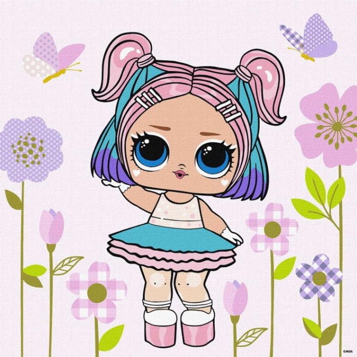 Картина за номерами «L.O.L. Surprise! HipHop4Lyfe CandyQT» 40х40 см, ТМ Ідейка