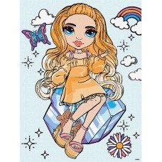 Картина за номерами «Rainbow High Poppy Rowan» 30х40 см, ТМ Ідейка