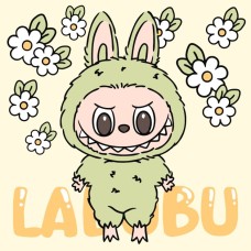 Картина за номерами «Веселий Лабубу» 25х25 см, ТМ Ідейка