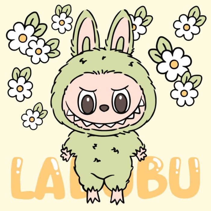 Картина за номерами «Веселий Лабубу» 25х25 см, ТМ Ідейка