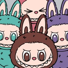 Картина за номерами «Команда Лабубу» 25х25 см, ТМ Ідейка