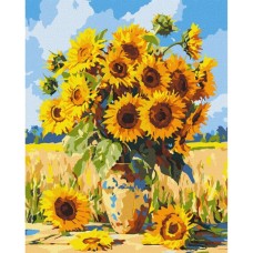 Картина за номерами «Яскраві соняшники» 40х50 см, ТМ Ідейка
