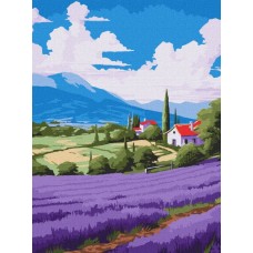 Картина за номерами «Лавандові простори» 30х40 см, ТМ Ідейка