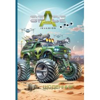 Щоденник шкільний 16,5х24 см на 40 аркушів з матовою ламінацією, ТМ Мандарин