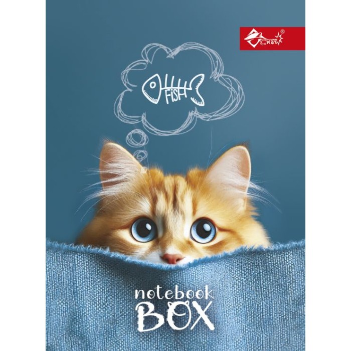 Папка для зошитів «Котяча мрія» В5 картонна на гумці, ТМ Скат