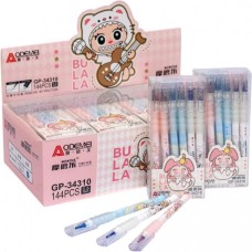 Ручка «LABUBU» пиши-стирай синя 0,5 мм, в асортименті, ТМ Aodemei