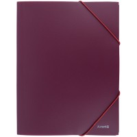 Папка «Earth colors» А4 на гумках бордова, ТМ Axent