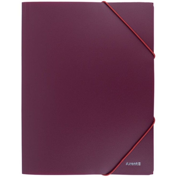 Папка «Earth colors» А4 на гумках бордова, ТМ Axent
