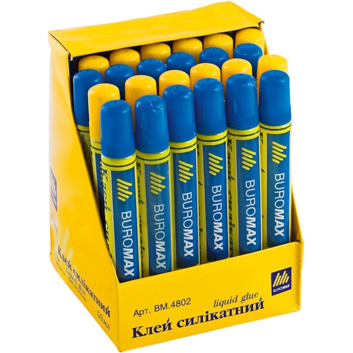 Силікатний клей 50 мл з губкою, JOBMAX