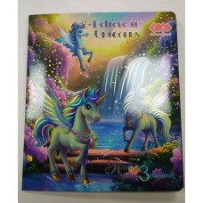 Папка для зошитів «UNICORN» В5 картонна на гумках, KIDS Line