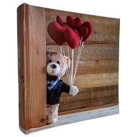 Фотоальбом «Bear Love» на 200 фото 10х15см з паперовими аркушами, обкладинка з ламінованого картону, 22х22 см