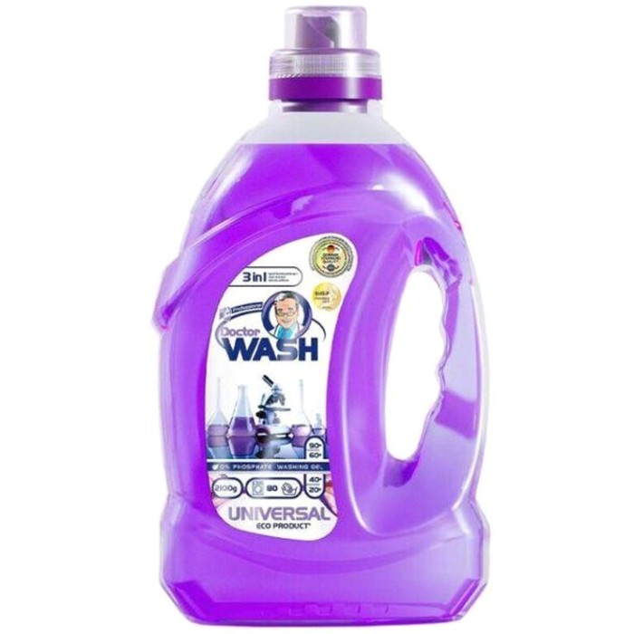 Гель для прання універсальний 2 л, DOCTOR WASH