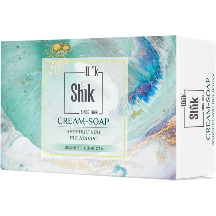 Крем-мило «Зелений чай і лотос» тверде 100 г, ТМ Шик
