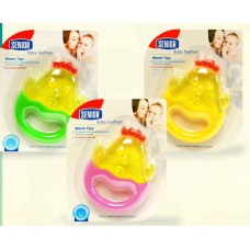 Брязкальце-прорізувач силіконове з рідким наповнювачем, на планшетці 17х13х3 см