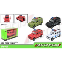 Машина 12 см з дверима, що відчиняються, в асортименті, у коробці 16,5х9,5х6,5 см, АВТОПРОМ