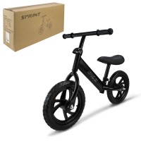 Велобіг на сталевій рамі з колесами 12 дюймів EVA, чорний