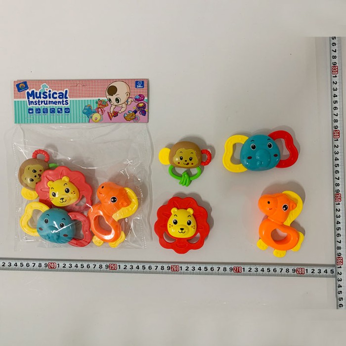 Брязкальце в ручку, в асортименті, у пакеті 20х29 см