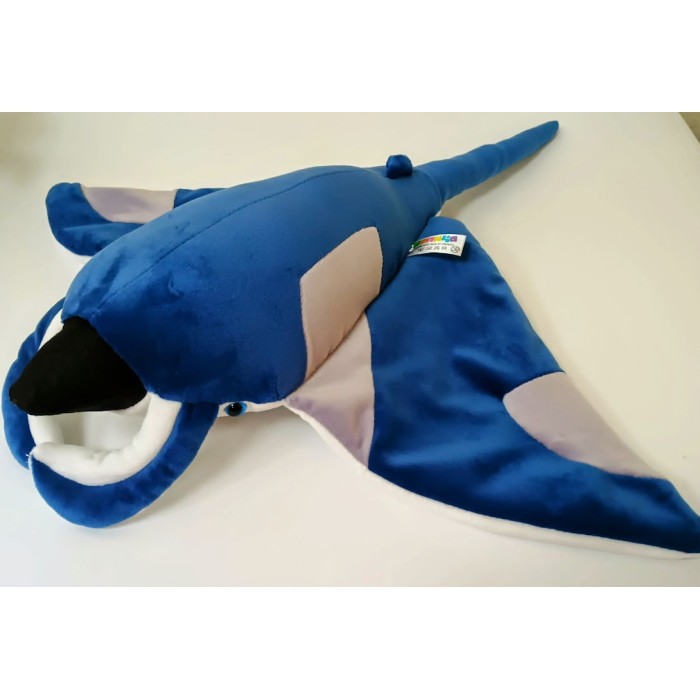 М`яка іграшка «Скат» 52 см синій, ПП Копиця