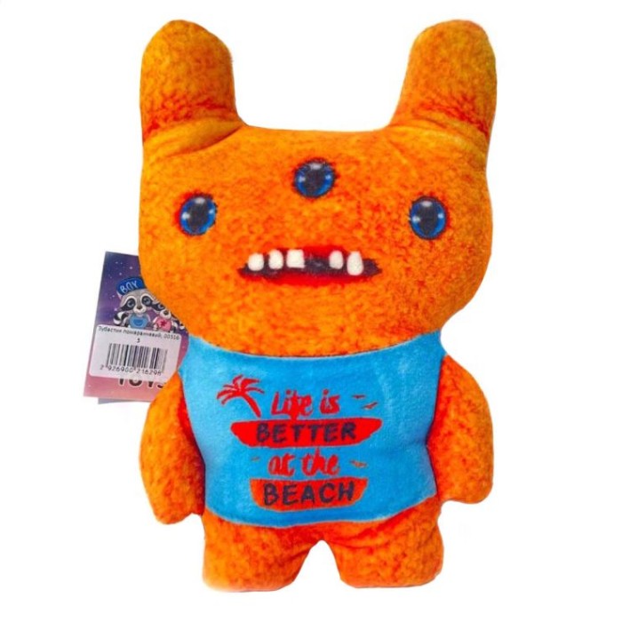 М`яка іграшка «Зубастик» 24 см помаранчевий, ПП Копиця