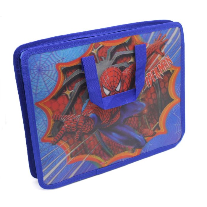 Папка-портфель «Павук» А4 на блискавці з тканинними ручками, ТМ Leader