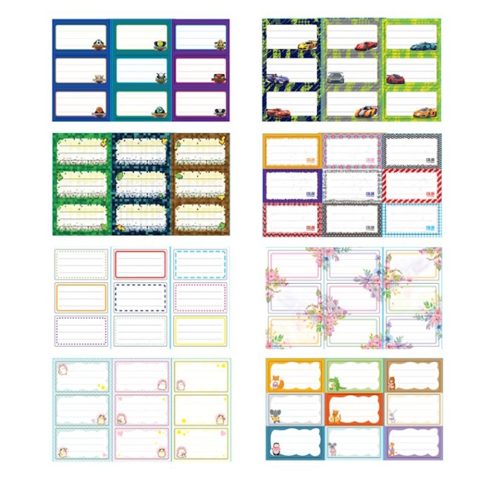 Набір стікерів для зошитів та книг,в асортименті, ТМ Апельсин