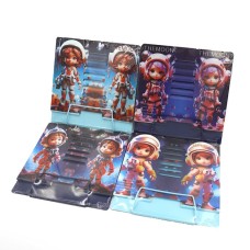 Підставка для книг «Космонавт» металева 20,8х18,8 см, в асортименті