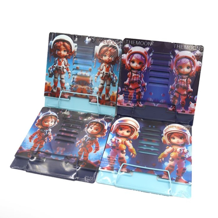 Підставка для книг «Космонавт» металева 20,8х18,8 см, в асортименті