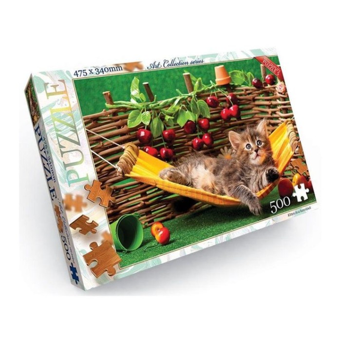 Пазли «Котеня у гамаку» на 500 елементів, ТМ Данко Тойс