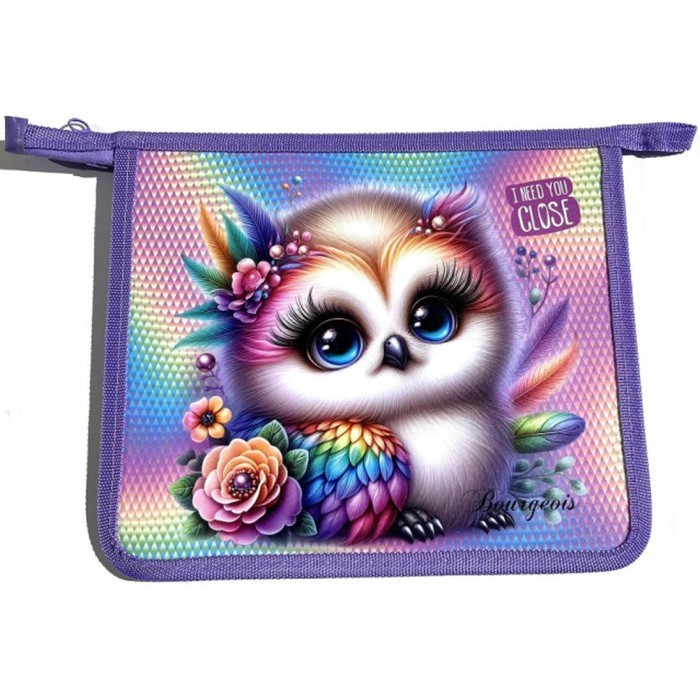 Папка А5+ на блискавці з кольоровим друком на одне відділення, ТМ Мандарин