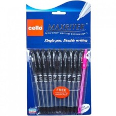 Ручка масляна «Maxriter» чорна з додатковою синьою, ТМ Сеllo